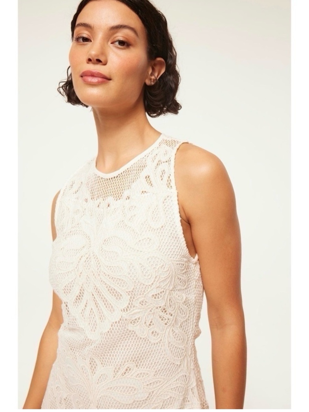 NWT MISA Los Angeles Sofandeh Sleeveless Netting Midi Dress XS - Picture 4 of 8